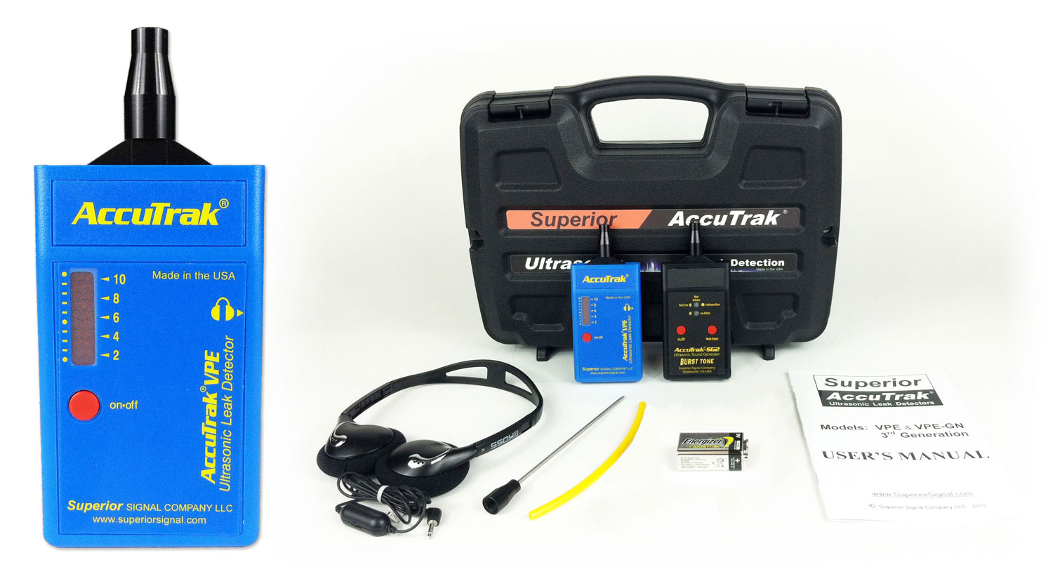 Accutrak VPE Ultrasonic Leak Detector Plus Kit