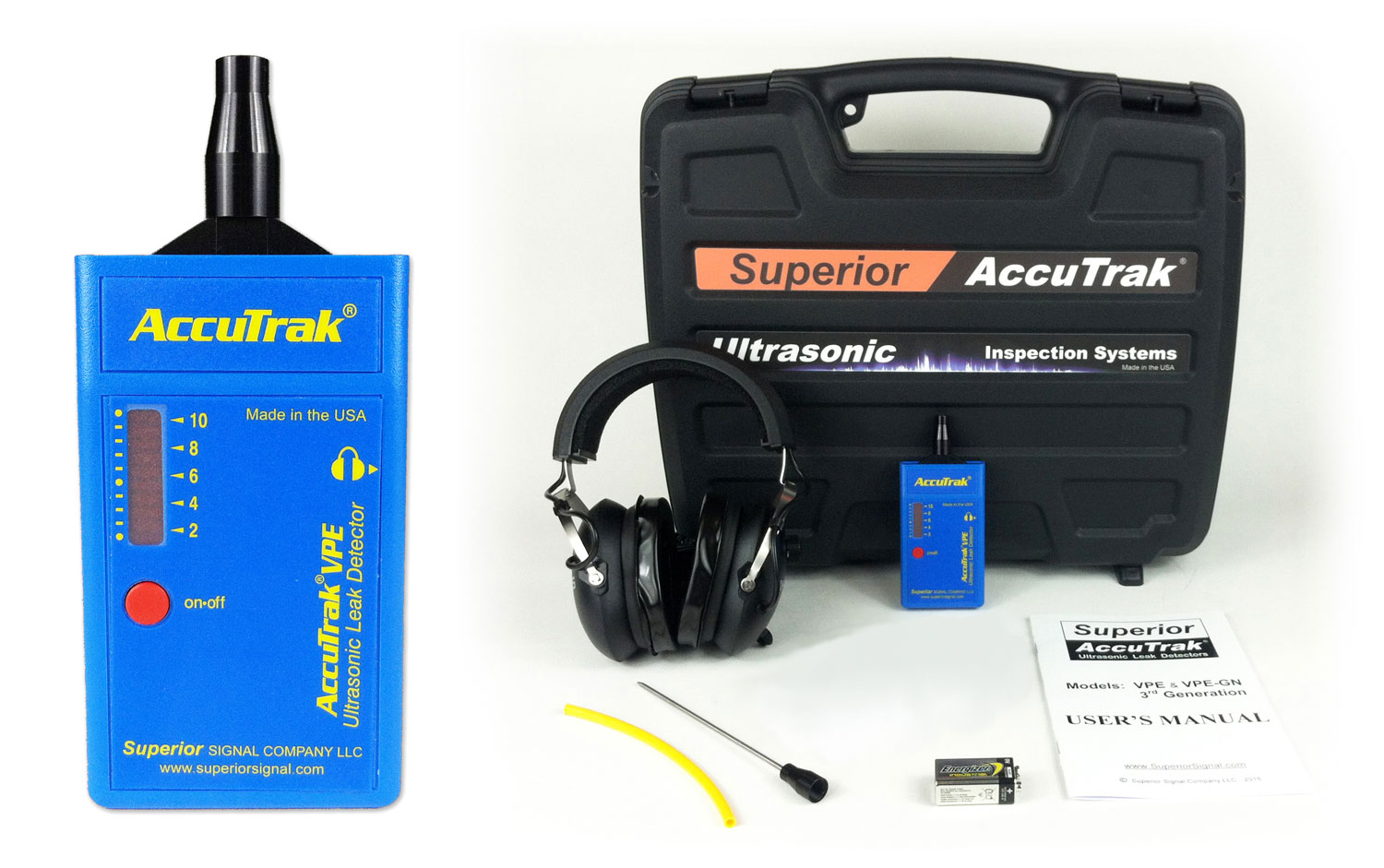 Accutrak VPE Ultrasonic Leak Detector Professional Kit